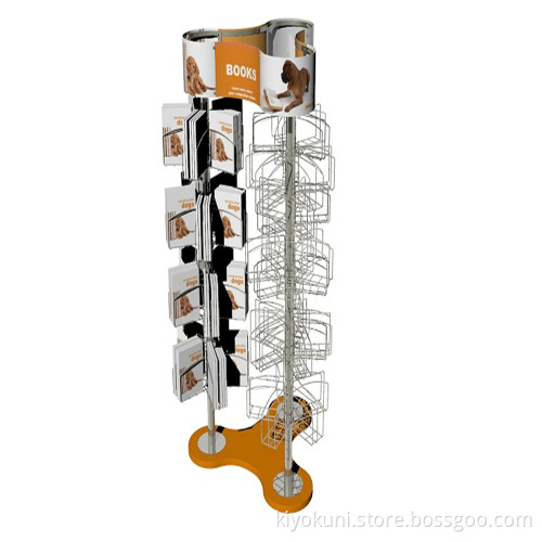 double side open book display